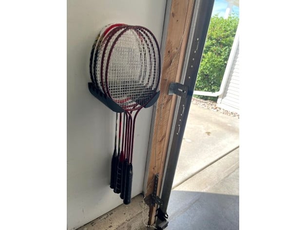 badminton racchetta titolare supporto rkaronde 3D print model - Mito3D