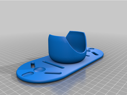 200721 - handy holder head belly indented version abdulis 3d print model - Mito3D