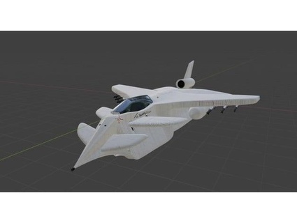 imaginary fighter jet nac-tech alliance mobius 3-c scalpel free 3d model sackmyglock 3d print model - Mito3D