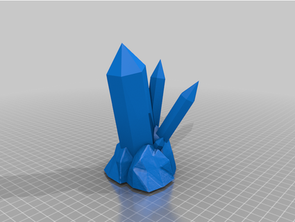 Entrer elfe cristal formation paysage gmbrien 3d print model - Mito3D