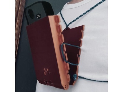 adjustable phone chest mount semar 3d print model - Mito3D