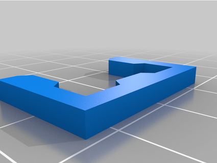 v-slot 2020 extrusion clip template zrubin 3d print model - Mito3D