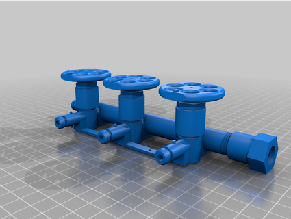 micro drip irrigation valve 44656e 3d print model - Mito3D