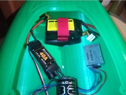 battery holder bashtec rc jet boat 2dsandwich 3d print model - Mito3D
