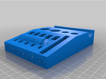 Sandie estante soporte microcarril diseño estudio 3d print model - Mito3D