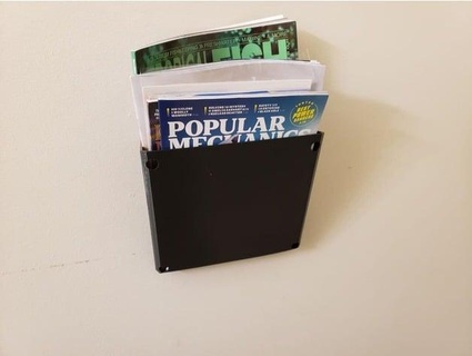 wall mount magazine holder willbert6100 3d print model - Mito3D