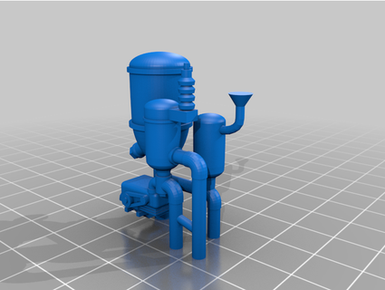 28mm wastefall water purifier forpost d6 3d print model - Mito3D