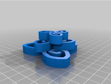 triplo espiral âmbarferrebee 3d print model - Mito3D
