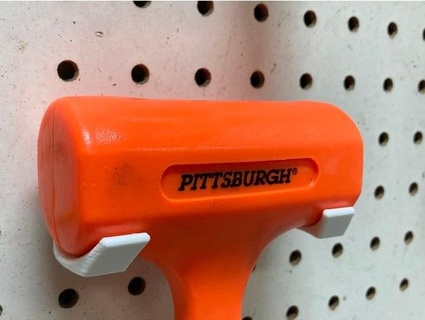 pegboard holder harbor freight pittsburgh 1lb dead blow hammer cmh 3d print model - Mito3D