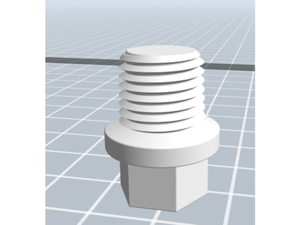 air nut valve tecnisiacad 3d print model - Mito3D