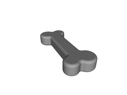 dog toy bone snejkification 3d print model - Mito3D