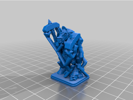 heroquest - horselord whit supports hobbymix 3d print model - Mito3D