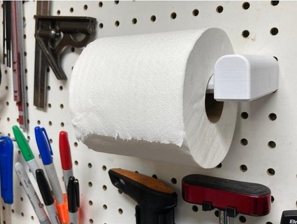 toilet paper roll holder pegboard cmh 3d print model - Mito3D
