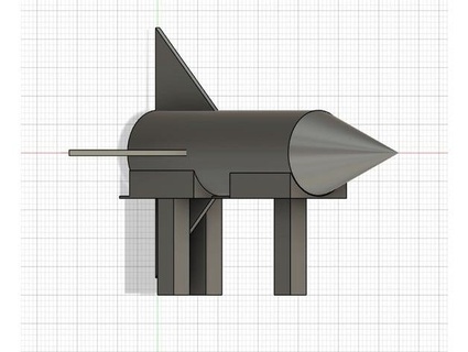 Spielzeug Schreibtisch Rakete Strangejmaster 3d print model - Mito3D