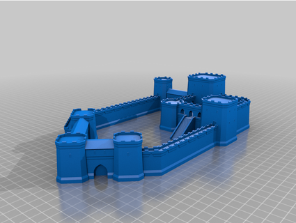 castle 3dprintoutz4u 3d print model - Mito3D