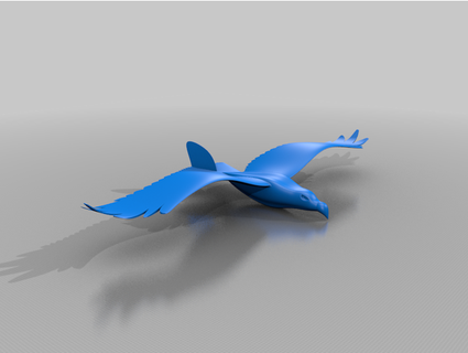 rc águila 3d imprimible volantes 3d print model - Mito3D