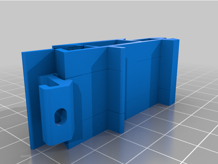 vertice mini rail din adattatore goodmedaglia 3d print model - Mito3D
