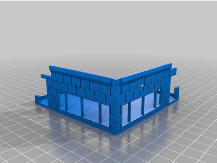 fow ciudad luchando edificio ártico zorro 3d print model - Mito3D