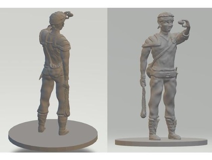 half-elf boy sling enricodoritos 3d print model - Mito3D