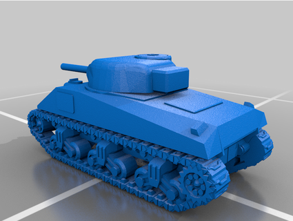 m4 Sherman stl krissdalash 3d print model - Mito3D