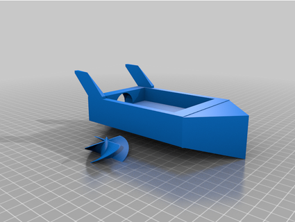 boat made ac motor blatrella08 3d print model - Mito3D