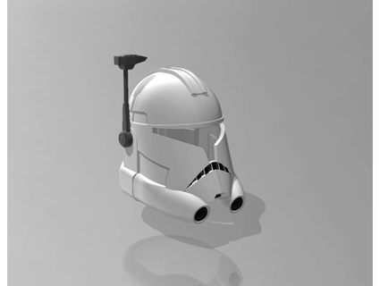 captain rex's phase 2 clone helmet v2 reprops 3d print model - Mito3D