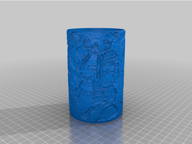 lampara noturno Kimetsu yaiba leite 3D print model - Mito3D