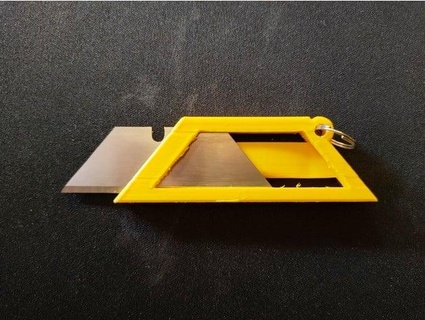 einfach Schlüsselbund Messer Nützlichkeit Klinge edc 3d bites 3d print model - Mito3D