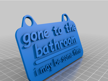 gone toilet loo bathroom awelshman 3d print model - Mito3D