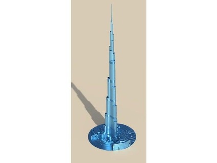 burj califa Harry tuttle 3d print model - Mito3D
