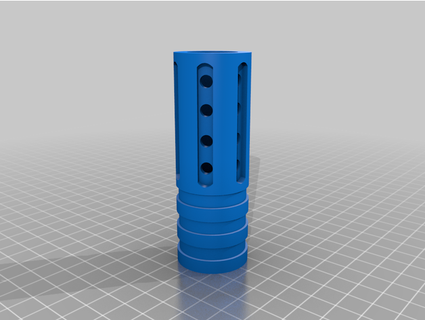 emf100 quake muzzle foxypaintball 3d print model - Mito3D