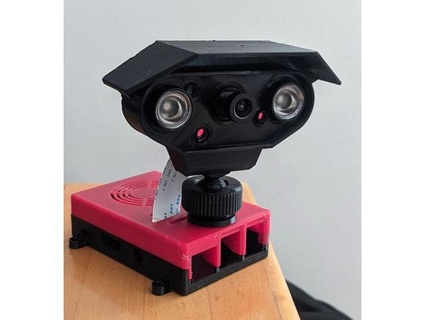 ir Kamera Halter Unterstützung Raspi 3b Bewegung Auge blubber33 3d print model - Mito3D