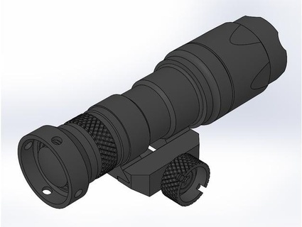 elemento airsoft m300a mini batedor lanterna tk14082 3d print model - Mito3D