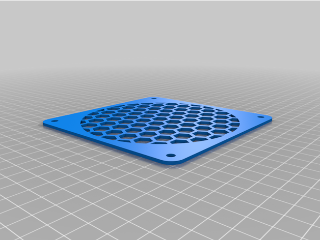 120mm hexagon bestagon fan grill mikepf 3D print model - Mito3D