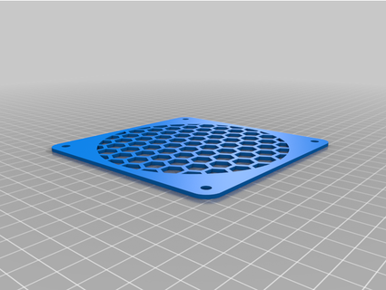 120mm hexagon bestagon fan grill mikepf 3d print model - Mito3D