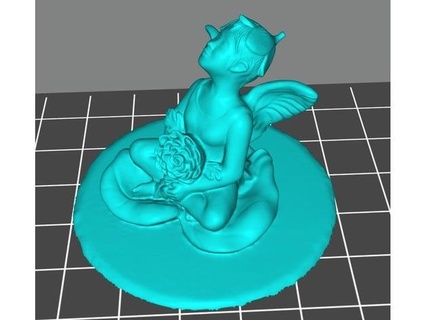 sitting garden fairy fayebian 3d print model - Mito3D