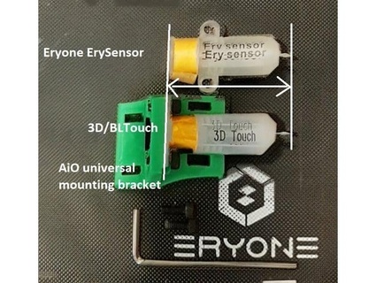 yet another nerd solution - eryone one 3d bltouch mounting bracket ve5yan 3d print model - Mito3D