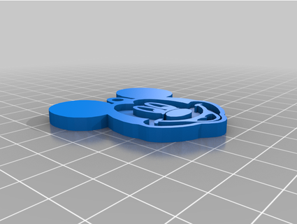 llave anillo Mickey ratón llaveros jfr3dprint 3d print model - Mito3D