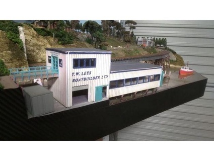 ho scale - boat building shed nzr cheap 3d print model - Mito3D