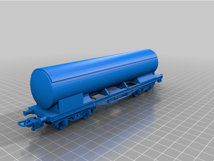 ho 1 87 scale tank car shell isidrodaniel 3d print model - Mito3D