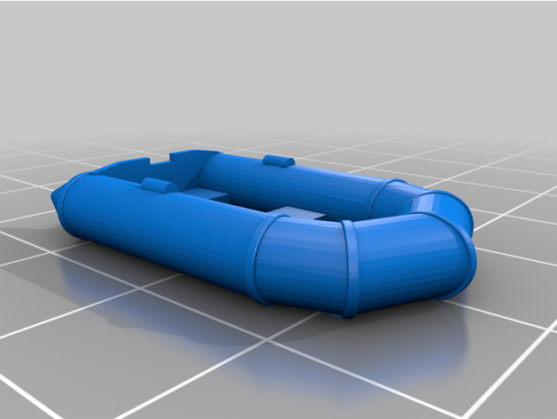 1-87 h0 9 foot inflatable yacht tender - remix nzr cheap 3D print model - Mito3D