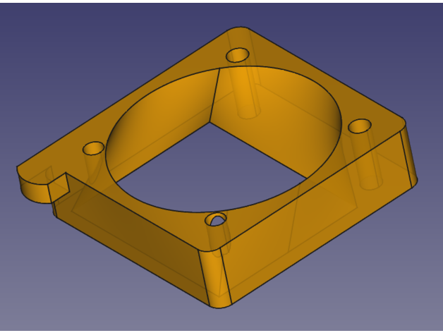 qidi x-max hotend 30mm fan shroud flackenstein 3D print model - Mito3D