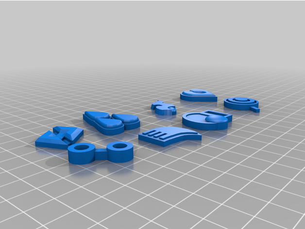 Hoenn badges b0red07 3D print model - Mito3D