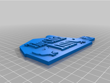 frango coop placa trocadilho lobos cova 3d print model - Mito3D