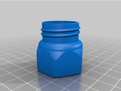 hex-shaped mini container smooth inner wall ame3 3d print model - Mito3D