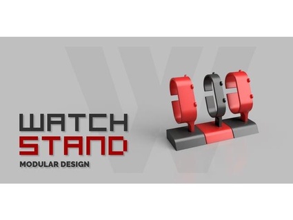 modular watch stand vikram31 3d print model - Mito3D