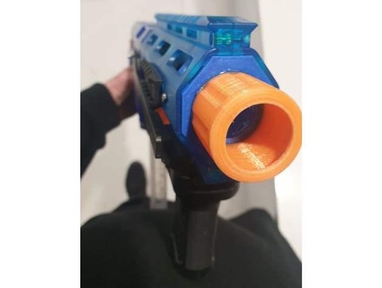 safety muzzle v1 worker honeybadger handguard xarkon 3d print model - Mito3D