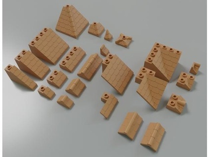 Lego compatibile tetti i2 jm00092 3d print model - Mito3D