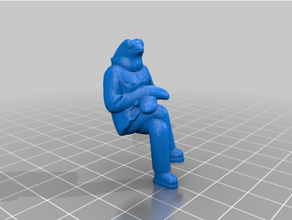 fred frog mittens annobethal 3d print model - Mito3D