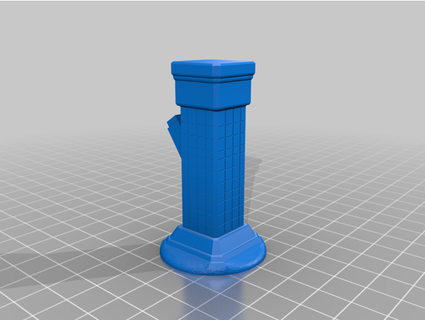 Minecraft calcul pilier vacillant torche jbrown2020 3d print model - Mito3D